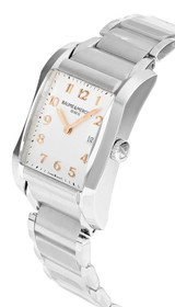 BAUME & MERCIER Hampton Quartz SS Silver Opaline Dial Women's Watch MOA10020