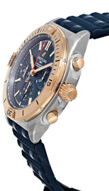 Breitling watches BREITLING Chronomat B01 42MM 18K Rose Gold Bezel Rubber Men's Watch UB0134101C1S1 