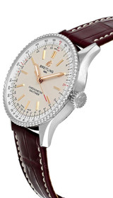 BREITLING Navitimer Automatic 36MM Burgundy Leather Unisex Watch A17327211G1P1