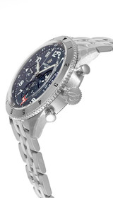 BREITLING Super Avi B04 Chronograph GMT 46MM Tribute to Vought F4U Corsair Blue Dial Men's Watch AB04451A1C1A1 