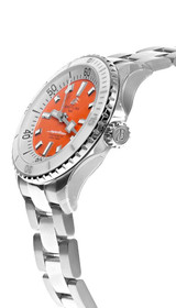 BREITLING Superocean Automatic 36MM Orange Dial Women's Watch A17377211O1A1