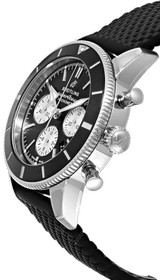 BREITLING Superocean Heritage B01 Chronograph 44MM Black Dial Men's Watch AB0162121B1S1