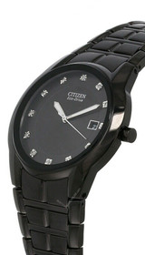 Citizen Watches CITIZEN Eco-Drive Black Dial Black Ion-plated SS Men's Watch BM6675-52G