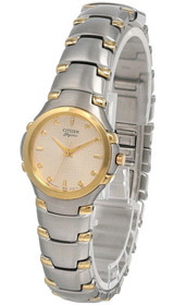 Citizen Watches Citizen Elegance Gold Dial Stainless Steel Women's Watch EK6764-55PZ