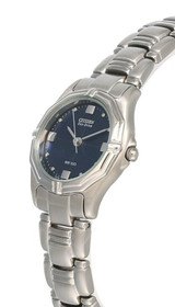 CITIZEN Eco-Drive 26mm Blue Sunray Dial SS Women's Watch EP8060-55L