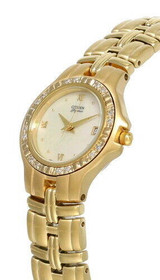 Citizen Watches New Citizen Elegance MOP Dial SS Women's Watch EU0013-58D