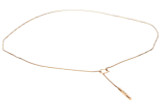 Gucci Jewelry GUCCI 18K Rose Gold Lariat Necklace With Bar Pendant With Gucci Engraving YBB66211000200U 