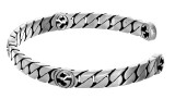 Gucci Jewelry GUCCI Interlocking G Cuff Sterling Silver Bracelet YBA661526001 
