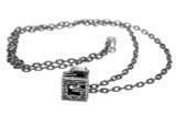 Gucci Jewelry GUCCI Sterling Silver Cube G Pendant Men's Necklace YBB55276800100U 