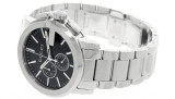 GUCCI-G 44MM CHRONO Stainless Steel Black Dial Mens Watch YA101204