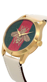 Gucci watches GUCCI G-Timeless 38MM Quartz Web Nylon Dial Womens Watch YA1264128