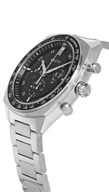 GUCCI Interlocking G Quartz SS 41MM Black Dial Men's Watch YA142316