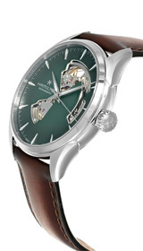 Hamilton watches HAMILTON Jazzmaster Open Heart Automatic 42MM Green Dial Leather Men's Watch H32705560 