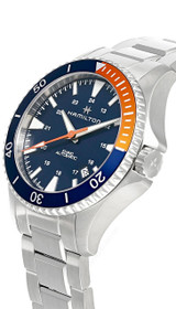 Hamilton watches HAMILTON Khaki Navy Scuba 40MM AUTO SS Blue Dial Mens Watch H82365141