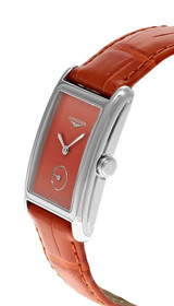 Longines watches LONGINES DolceVita Quartz 23.3x37MM Orange Dial Leather Women's Watch L5.512.4.92.2 / L55124922 