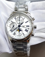 LONGINES Master Collection Chrono Moonphase Automatic 40MM Opaline Ivory Dial Men's Watch L2.673.4.71.6 / L26734716