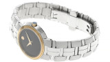 Movado watches MOVADO Artiko 28MM Black Museum Dial Two-Tone Womens Watch 0605594
