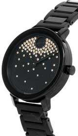 Movado watches MOVADO BOLD Evolution 34MM BLK Frosted-Textured Dial Womens Watch 3600707