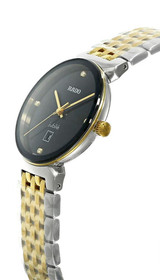 RADO Florence Quartz 30MM 3 Diamond Black Dial Two-Tone Women's Watch R48913703