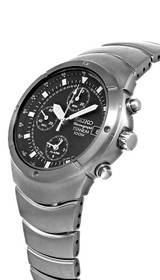 Seiko watches SEIKO Alarm Titanium Chronograph 40MM Men's Watch SNA025P1 