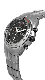 Seiko watches SEIKO Alarm Titanium Quartz Chronograph Tachymeter Men's Watch SNA067 