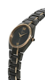 Seiko watches Seiko Black Dial Two-tone SS Women's Watch SUJE76
