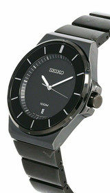 Seiko watches SEIKO Classic 43MM Black Dial S-Steel Bracelet Mens Watch SGEG21