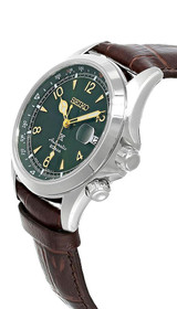 Seiko watches SEIKO Prospex Alpinist Automatic 39.5MM Green Dial Brown Leather Men's Watch SPB121 