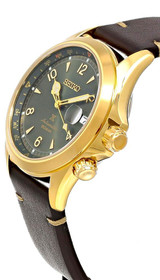 Seiko watches SEIKO Prospex Automatic 39.5MM Green Dial Brown Leather Men's Watch SPB210 
