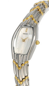 Seiko watches Seiko Silver Dial 2-Tone S-Steel Women's Watch SXNR67