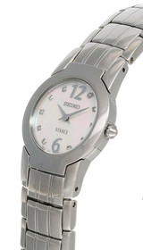 Seiko watches Seiko Vivace MOP Dial Silver SS Women's Watch SUJ281