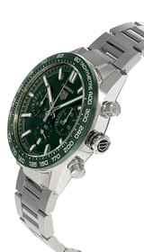 TAG Heuer Watches‎ TAG HEUER Carrera CHRONO AUTO 44MM Green Dial Men's Watch CBN2A1N.BA0643 