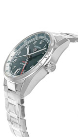 TAG Heuer Watches‎ TAG HEUER Carrera Date Twin-Time Automatic 41MM Green Dial Men's Watch WDA2114.BA0043 