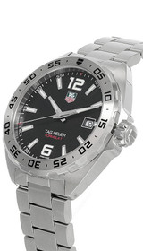 TAG HEUER Formula-1 41MM Quartz SS Black Dial Men's Watch WAZ1112.BA0875