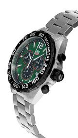 TAG HEUER Formula 1 43MM CHRONO SS Green Dial Men's Watch CAZ101AP.BA0842