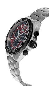 TAG Heuer Watches‎ TAG HEUER Formula 1 43MM CHRONO SS Red Dial Men's Watch CAZ101AN.BA0842 
