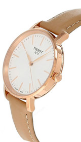 TISSOT Everytime 34MM Beige Leather Women's Watch T143.210.36.011.00 / T1432103601100