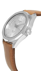Tissot watches TISSOT PRC 100 Solar Quartz 39MM Silver Dial Leather Men's Watch T151.422.16.031.00 / T1514221603100 