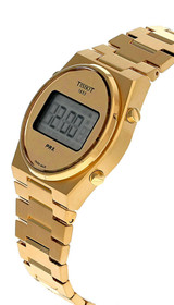 TISSOT PRX Digital 35MM Quartz SS Gold Unisex Watch T137.263.33.020.00 / T1372633302000